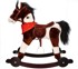 Drveni interaktivni konjić za ljuljanje