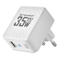 TECHSUIT Mrežni punjač KP36770, bijeli