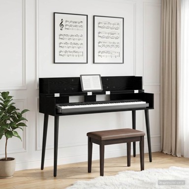 Studio radni stol, 110 x 40 x 19,5 cm, crna