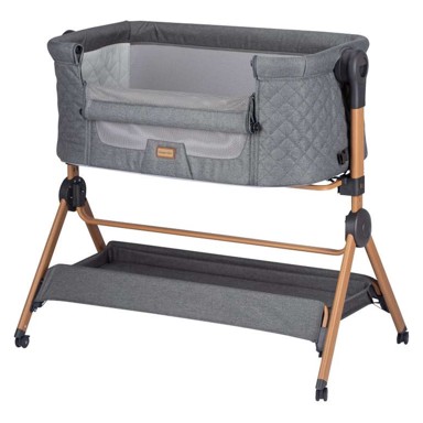 FREEON Krevetić za uz krevet Nest&Feed, sivi