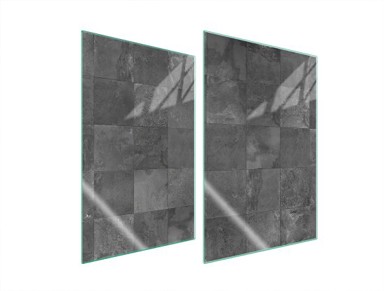 TMK Staklena zaštita za štednjak ili ploču za kuhanje iz dva dijela 35x52, grey