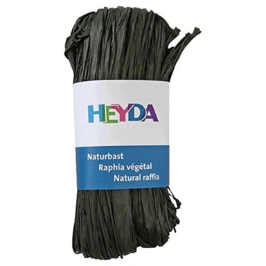 HEYDA Prirodna rafija 20-48877-89, 50 g, crna
