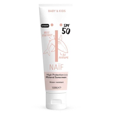 NAÏF Krema za sunčanje za bebe i djecu bez parfema ZF 50, 100 ml