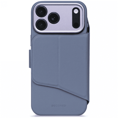DECODED Teksturirani silikonski odvojivi novčanik, zaštitna futrola za Apple iPhone 17 Pro Max kompatibilna s MagSafeom, zauvijek, plava