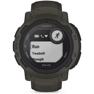 GARMIN Pametni sat Instinct 2 Solar, HR GPS, multisport, crno/sivi