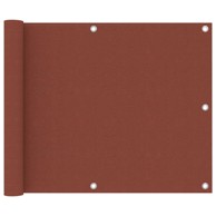 Balkonski zastor 75 x 500 cm Oxford, terakota