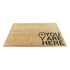 ARTSY DOORMATS Otirač od kokosovih vlakana 40x60 cm You Are Here
