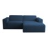 SCANDIC Tamno plava kutna garnitura od bouclé tkanine (s desnim kutom) Roxy, 228x98x73 cm