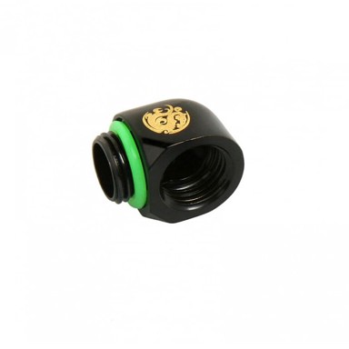 BITSPOWER Adapter 90°, G1/4 inča muški na G1/4 inča ženski, mat crni