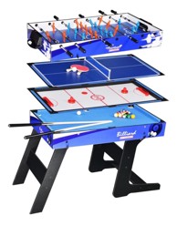 Sklopivi stol za stolni nogomet, bilijar, hokej i stolni tenis 4 u 1
