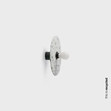 Zidna svjetiljka Confetti, E27, crni mramor, stropna