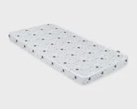 KIKKA BOO Madrac FANTASIA 70X140X9 CM STARS, sivi