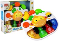 Interaktivni piano s majmunom, šareni