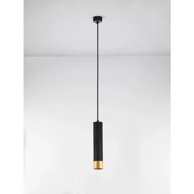NOVA LUCE Visilica Picto NL9911529, GU10, 1x10 W, IP20, 230 V, crna, fabric cable, H 200 cm