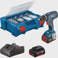 BOSCH Professional Akumulatorska bušilica/odvijač GSR 18V-28, 2×3,0 Ah, set pribora