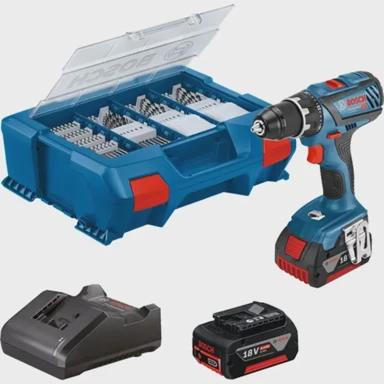 BOSCH Professional Akumulatorska bušilica/odvijač GSR 18V-28, 2×3,0 Ah, set pribora