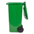 NORTHIX Set od 4 kante za otpad, 120 L, s gumenim kotačima, HDPE, višebojne