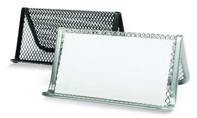 Stalak za posjetnice, metalni, crna