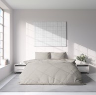 ESSENZA Posteljina Geometric Line, 200 x 200 cm, bež, krug