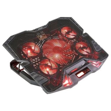 EVOLVEO Hladna podloga za laptop Ania 5R, crna, crveno osvjetljenje