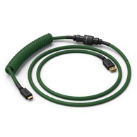 GLORIOUS Spiralni kabel Forest Green, USB-C na USB-A, 1,37 m, zeleni