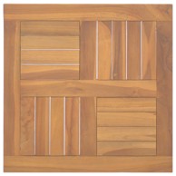 Četvrtasta stolna ploča 50x50x2,5 cm od masivne tikovine