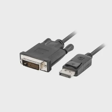 LANBERG Video adapter CA-DPDV-10CU-0010-BK, DisplayPort na DVI-D, crni, 1m