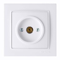 NILSON Priključnica TV prolazna, bijela