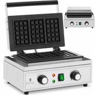 ROYAL CATERING pravokutni aparat za 3 belgijska vafla, 1500 W
