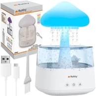 RUHHY Ovlaživač zraka 24378 s LED noćnom lampom i rain efektom, bijeli