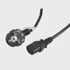 LANBERG Naponski kabel CA-C13C-11CC-0030-BK, CEE7/7 na C13, crni, 3m
