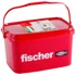 FISCHER Tipla DuoPower 6x30 set 3200 dijelova u kanti, svijetlosiva/crvena
