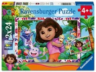 RAVENSBURGER Puzzle Dora the Explorer, 2x24 kom