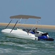 Bimini tenda s 4 luka, 236 x 228 x 127 cm, siva