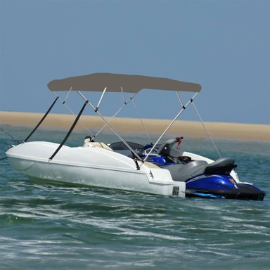 Bimini tenda s 4 luka, 236 x 228 x 127 cm, siva