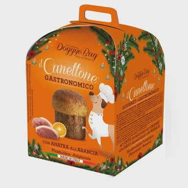 DOGGYEBAG Poslastica Canettone Gourmet, patka s narančom, 125 g