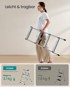 SONGMICS sklopive aluminijske ljestve 78 x 42 x 81,5 cm, sive