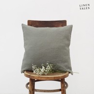 LINEN TALES Lanena ukrasna jastučnica 50x50 cm Khaki 