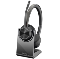 POLY Slušalice Voyager 4320 UC, bežične, USB-A, Bluetooth, postolje za punjenje, crne