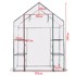 NORTHIX Staklenik s policama, 143x73x195 cm, PVC pokrov i čelični okvir