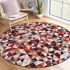 MILA HOME Crveni/sivi perivi okrugao tepih ø 150 cm Ignite 
