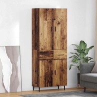 Kuhinjski ormarić s ladicama, 69.5 x 34 x 180 cm, staro drvo, staro drvo