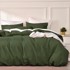 NIKCORP Set Posteljine od pranog pamuka, navlaka za poplun i jastučnica, 135x200 cm + 80x80 cm, zelena