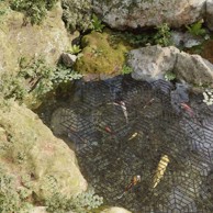 Zaštite za ribnjak 40 kom crne polipropilen