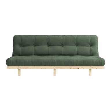 KARUP DESIGN Kauč na rasklapanje Lean Raw Maslinasto Zelena, 190x99x73 cm