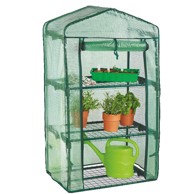 Balkonski vrtni plastenik s tri police, 69x49x125 cm