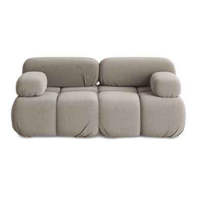 MAKAMII Bež baršunasti sofa 190 cm Lokua, 190x96x70,05 cm