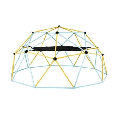VEVOR Geometrijska kupola za penjanje s visećom mrežom i ljuljačkom, 305 x 305 x 152,5 cm