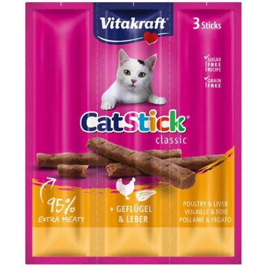 VITAKRAFT Poslastica Cat Stick, piletina i jetra, 18 g