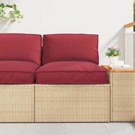 Set jastučića za palete 2 kom, Oxford tkanina, krem